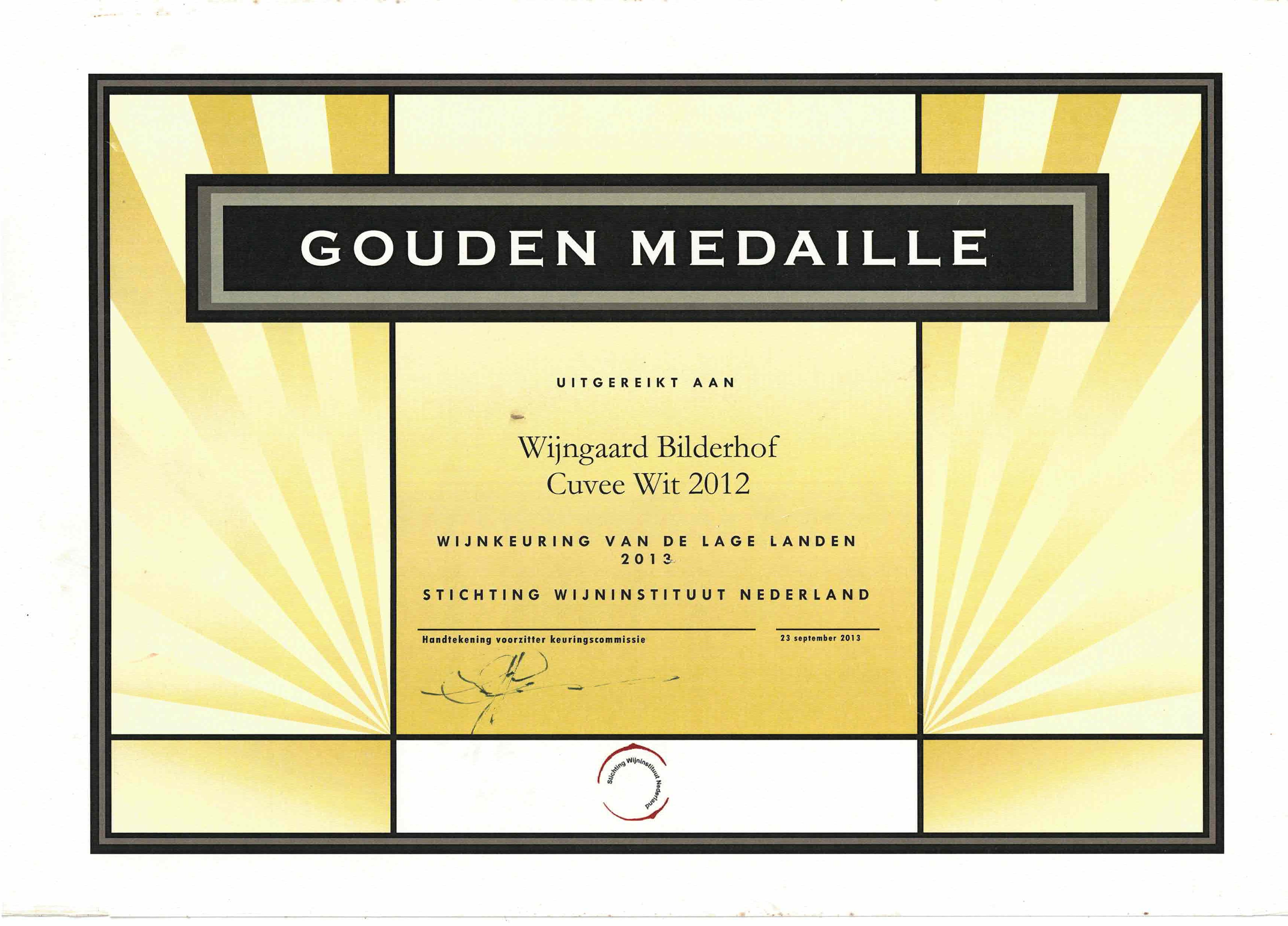 Gouden Medaille Cuvée Wit